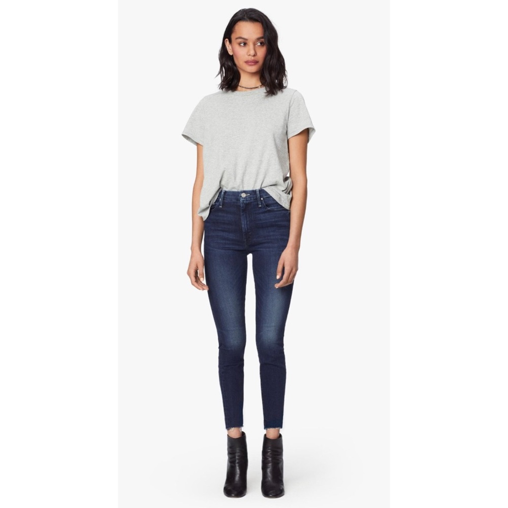 MOTHER Dark Blue Skinny Jeans